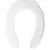 Open Front Toilet Seat, Plastic White | 7B1055000