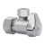 1-Piece Turn Angle Valve 1/2" x 3/8" Compression x Compression | G2CR19X C
