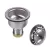 Deep Sink Basket Strainer, (L) 3-1/2" | 18_alt