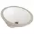 Luxoval Oval Undercounter Bathroom Sink, Vitreous China | G0013743