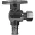 Angle Stop 1/2" x 3/8" lead Free Brass, PEX x OD CP Quarter Turn | 5421-236