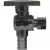 Angle Stop 1/2" x 1/4" lead Free Brass, PEX x OD Quarter Turn | 5421-295