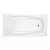 3672 PRO-FIT Drop-In or Alcove Bathtub, Fiberglass Soaker White | 6521