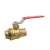 Red-White 2-Piece Ball Valve Brass 1" Solder x Solder | 5049AB1