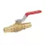 Red-White Ball Valve Brass 1" Barb Ends EVERLOC+® | 5415AB-1
