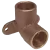 CAST COPPER DROP EAR 90 ELBOW CXC LEAD FREE 1/2" | B073550