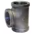 Domestic Straight Tee, 1" x 3/4" x 3/4" Female x Female x Female Ductile Iron Black | 310040803