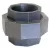 Domestic Union, 1" F x F Ductile Iron Black | 312822125