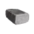 Parapet Standard, 6" x 16" x 10", Weathered Granite, 40 ea / pallet, 3200 lbs / pallet, 25 sq. ft. / pallet, 1.6 Units / sq. ft.