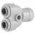 John Guest 2-Way Splitter - 1/4 in QC (10/pk)