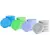 Neoprene Inserts, 2", Mixed Colors, 4 sheets of 25 inserts