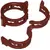Mega Twine Clips, 25 mm, Terracotta, 100 pack