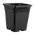Active Aqua 12" x 12" Square Black Pot, 12" Tall, case of 24