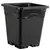 Active Aqua 9" x 9" Square Black Pot, 10" Tall, case of 24