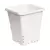 Active Aqua 9" x 9" Square White Pot, 10" Tall, case of 24
