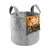 Dirt Pot Flexible Portable Planter, Grey, 10 gal, with handles
