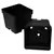T. O. Plastics 04.00 Sq Pot Square Vacuum Traditional 400 Black 500 Per Case 30Cs/Pl 700070C