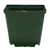 DLN 04.50 SQUARE QUICK LOCK POT WITH WAVE LOCK TAG SLOT GREEN, 660 PER CASE, 40 CASES PER PALLET, 4.25in OD x 3.835in H, 1.6 Pint, .752 Liter