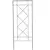 AGW 64" Tall Filigree Screen Trellis Matte Black