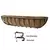 Gardener Select 36" Cottage Window Deck Planter with 2 Brackets
