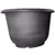 Grower Select 16.00 Roll Rim Pot Black / Silver 930/PL