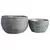 Gardener Select 2pc Grey Woodchip Round Flower Basker with Plastic Liner