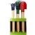 Gardener Select 18pc Kids Tool Display - 6pcs each Rake / Shovel / Hoe