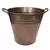 Gardener Select 11" Round Tall Tin Bucket Antique Copper 11"wx10"h 12/CS