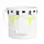 Gardener Select 4" Zinc Paint Pattern Planter Yellow 3.9"x3.9"x3.7"