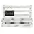 Gardener Select 10" Wood Planter with 3 White Zinc Planters That Fit Perfectly in the Planter - 9.8"x4.1"x6.7"