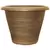 Grower Select 20.00 Rattan Rolled Rim Planter Antique Brass 12/CS