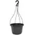Grower Select 12.00 Twist Hanging Basket 2.32gal With 4-Strand Plastic Hanger Black 50/CS