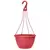 Grower Select 13.00 Everest Hanging Basket, With 18in Hanger, Blush Red, 64 per Case, 12.99n OD x 7.48in H, 2.8 Gallon