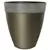 Grower Select 14.00 Gala Tall Planter High Gloss Pewter With Chalk Rim 7gal 9/CS - 14in OD X 15in H