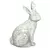 MCarr 14.2" Tall Rabbit Facing Right White