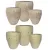 MCarr 12PC Tall Hipster Plt Mixed Colors