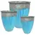 MCarr 6pc Large Rim Planter Pallet Volcanic Ultra Marine