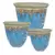 MCarr 3pc Flat Rim Planter Pallet Volcanic Ultra Marine