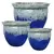 MCarr 3pc Flat Rim Round Planter Pallet Volcanic Light Blue