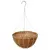 Grower Select 16" Hanging Basket White 20" 4 Strand Wire Hanger Flat Bottom Coco Liner ; 25/Cs 16in X 8in 3.43 GAL / 13 liters Liquid Volume Capacity