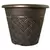 Grower Select 11.00 Nondas Lattice Pot Black / Copper 1.9gal 50/CS - 10.827in OD x 9.5in ID x 8.734in H