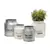 Deer Park 2pc Set Dairy Jug Cream & Galvanized