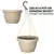 Grower Select 10.50 Combo Pot With Dish Mocha 50/CS 40CS/PL