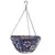 Gardener Select 14" Fabric Hanging Basket Cyan Color Theme with Chain Hanger