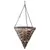 Gardener Select 14" Hanging Basket Cone Coffee Wicker 3 Strand Hanger 6/CS