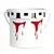 Gardener Select 4" Zinc Paint Pattern Planter Red 3.9"x3.9"x3.7"