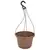 Grower Select 12.00 Twist Hanging Basket 2.32gal With 4-Strand Plastic Hanger Brown 50/CS