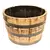 Real Wood 26" Half Oak Barrel Planter