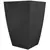 Tusco 19" Modern Tall Square Planter Black