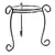 Plastec 13" Simply Perfect Plant Stand Black